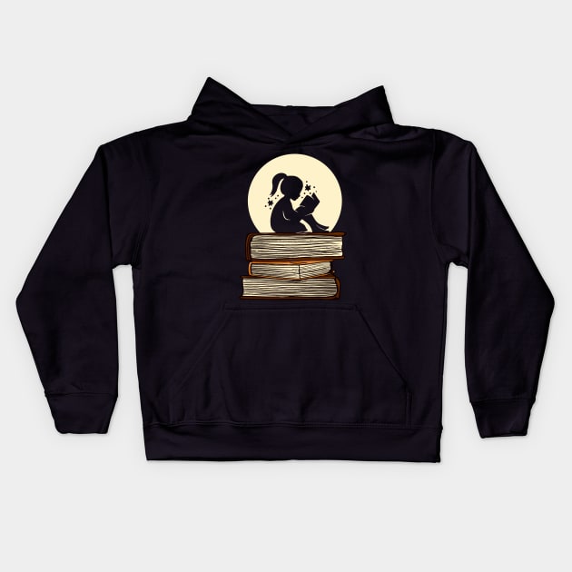 Reader Since Childhood Kids Hoodie by Bruno Pires